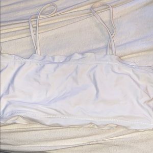 White bathing top